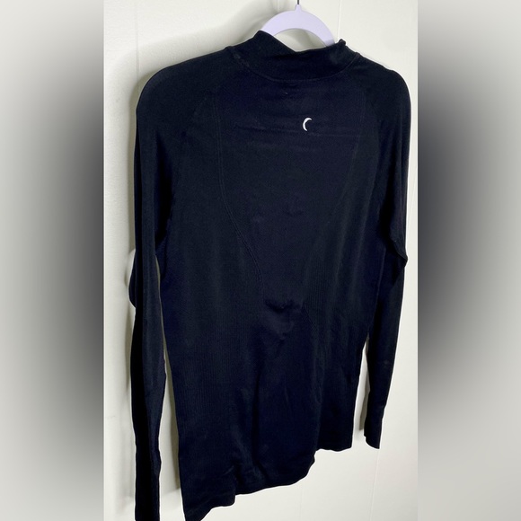 Zyia fog performance 1/4 quarter zip pullover top Black Large - Picture 6 of 7